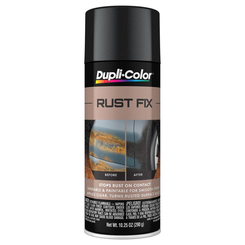 Dupli-Color RF129 Rust Fix Enamel Paint - Flat Black, 10.25 oz.