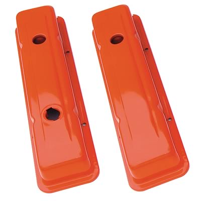 Trans-Dapt 9916 OEM Reproduction Small Block Chevy Valve Covers - Orange