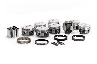 ICON IC9931KTM.040 FHR Piston - Chevy 383, Rod 5.700, Flat Top +3.7cc 2V Kit with Rings