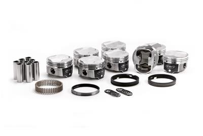 ICON IC9933KTM.030 FHR Piston - Chevy 350, Rod 5.700, Solid Dome -6cc 2V Kit with Rings