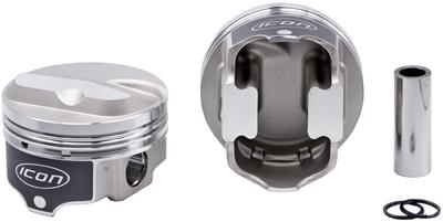 ICON IC9958KTM.100 FHR Piston - Chevy 427, Rod 6.135, CC Solid Dome 28.2cc 1V Kit with Rings