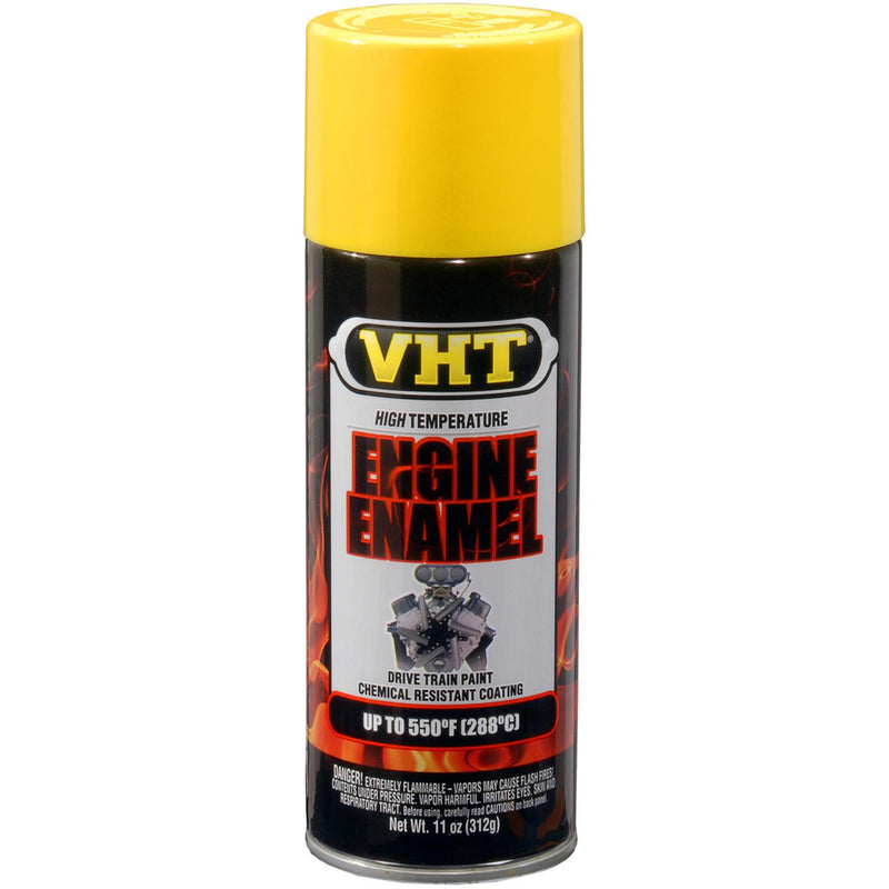 VHT SP128 Engine Enamel Paint - Gloss Yellow, 11 oz.