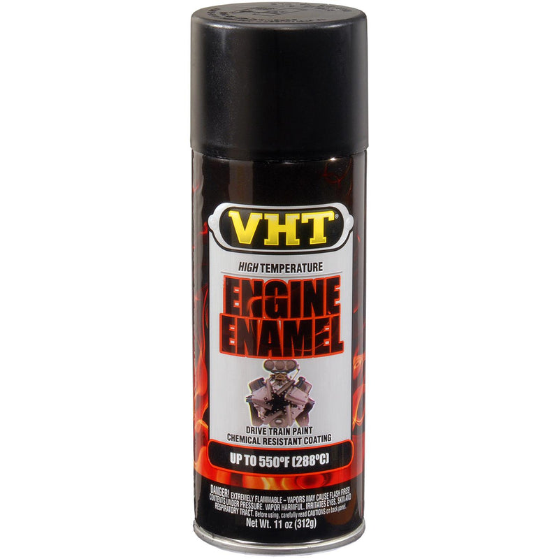 VHT SP130 Engine Enamel - High Temp 11oz Can - Flat Black